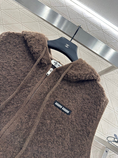 Zipper knitted vest