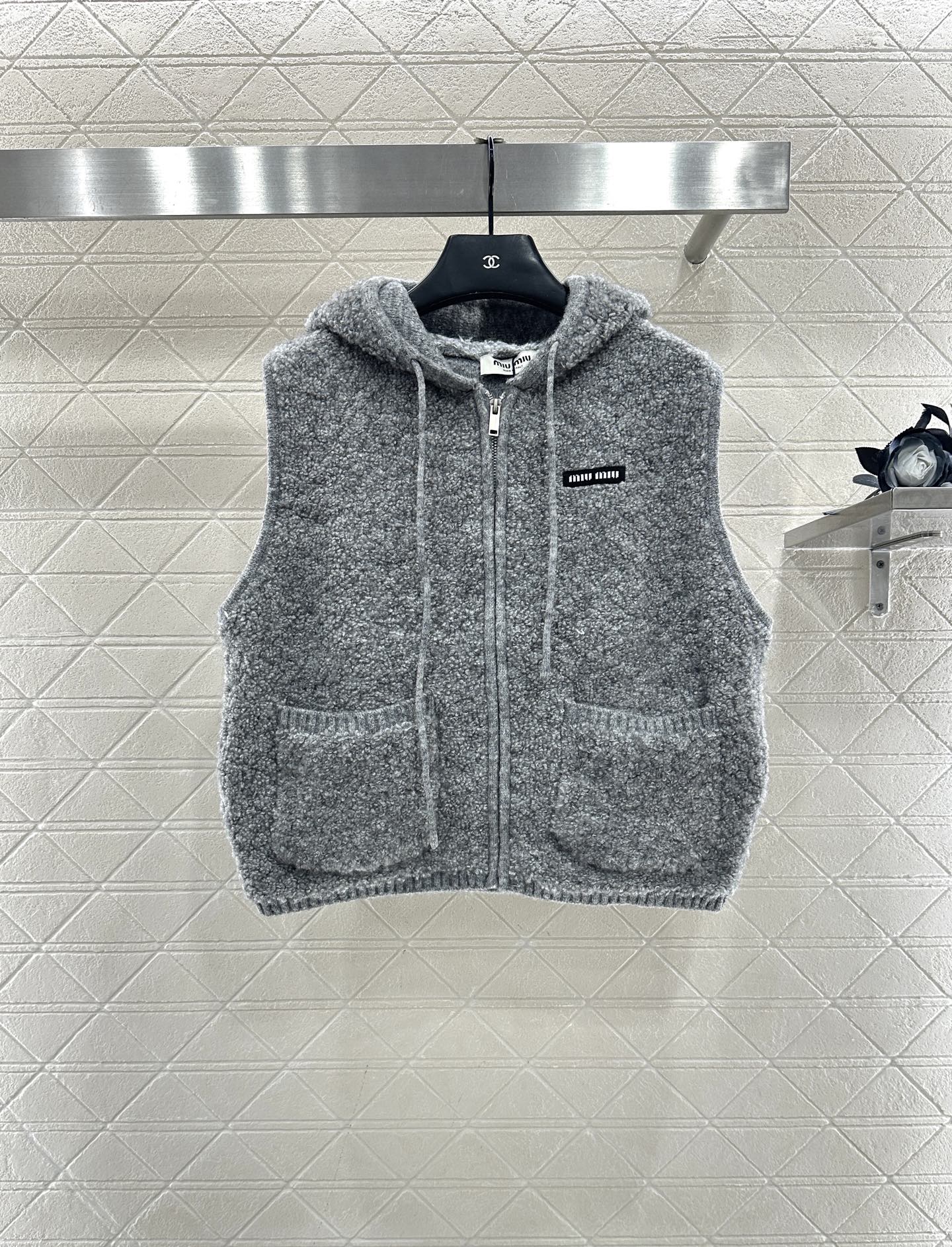 Zipper knitted vest