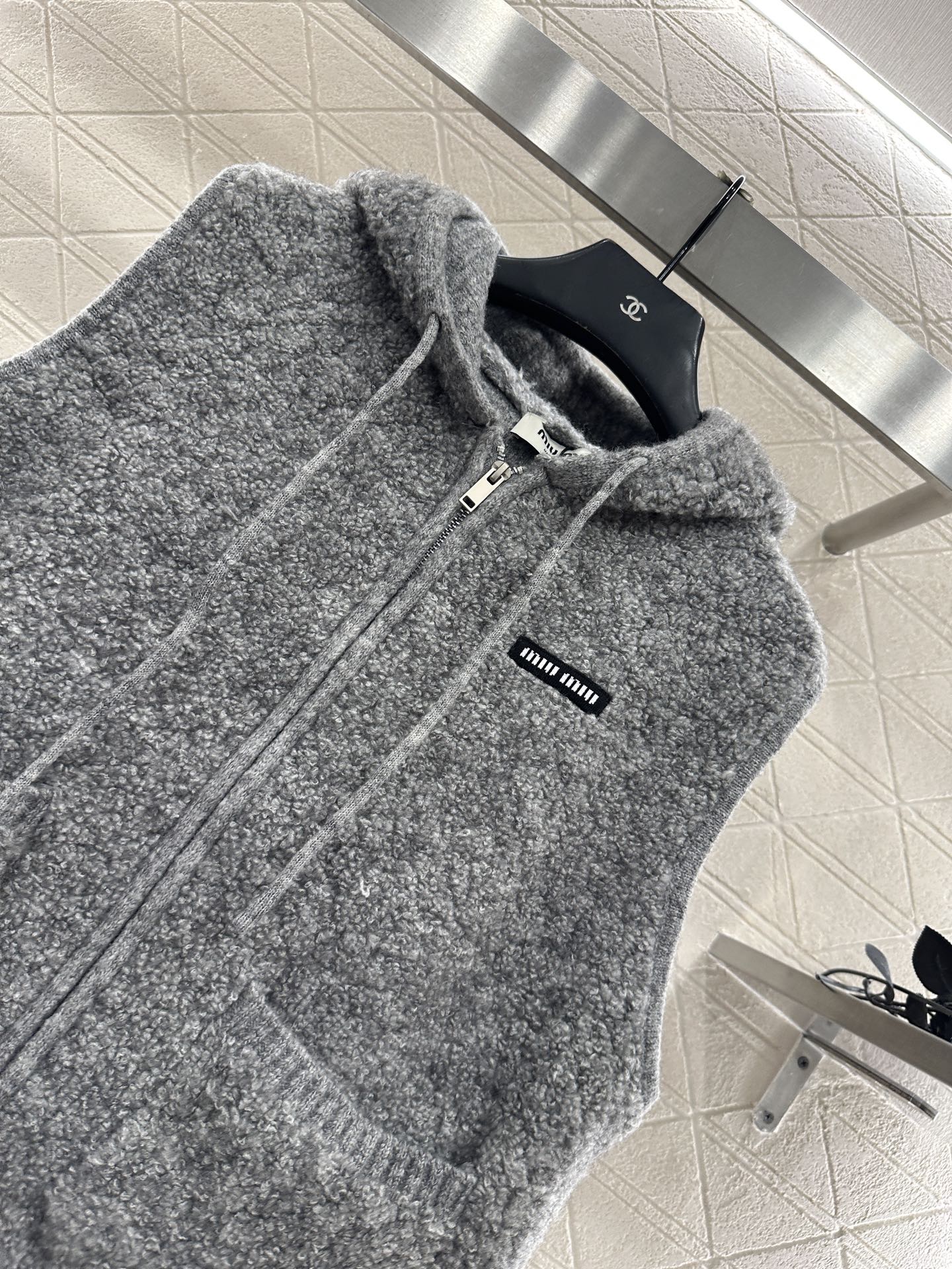 Zipper knitted vest