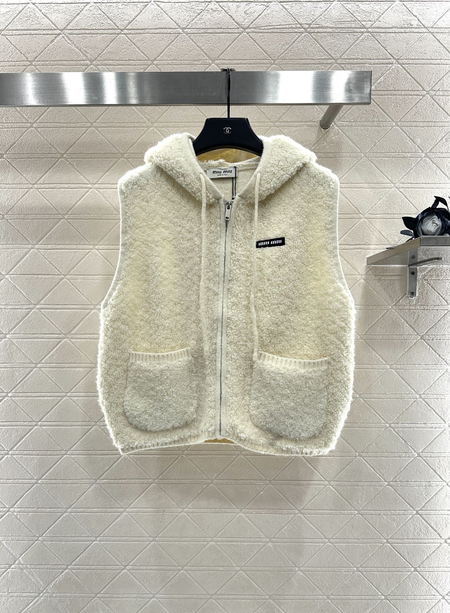Zipper knitted vest