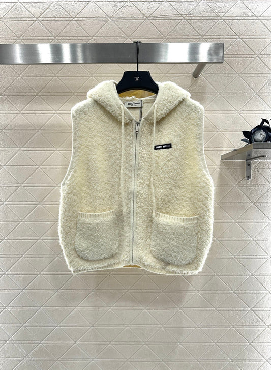Zipper knitted vest