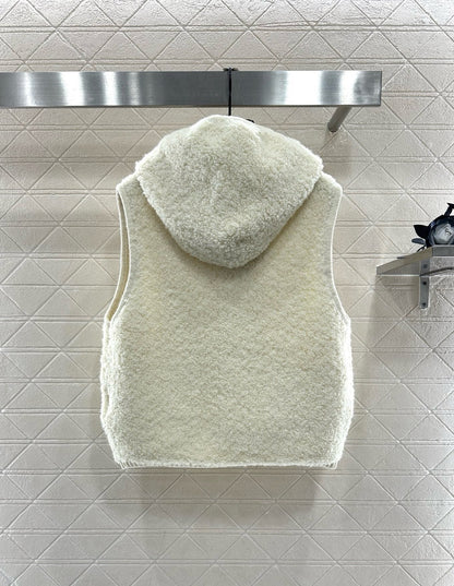 Zipper knitted vest
