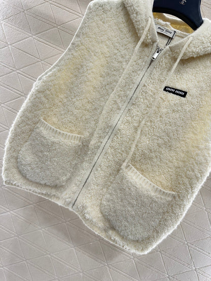 Zipper knitted vest