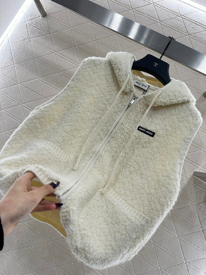 Zipper knitted vest