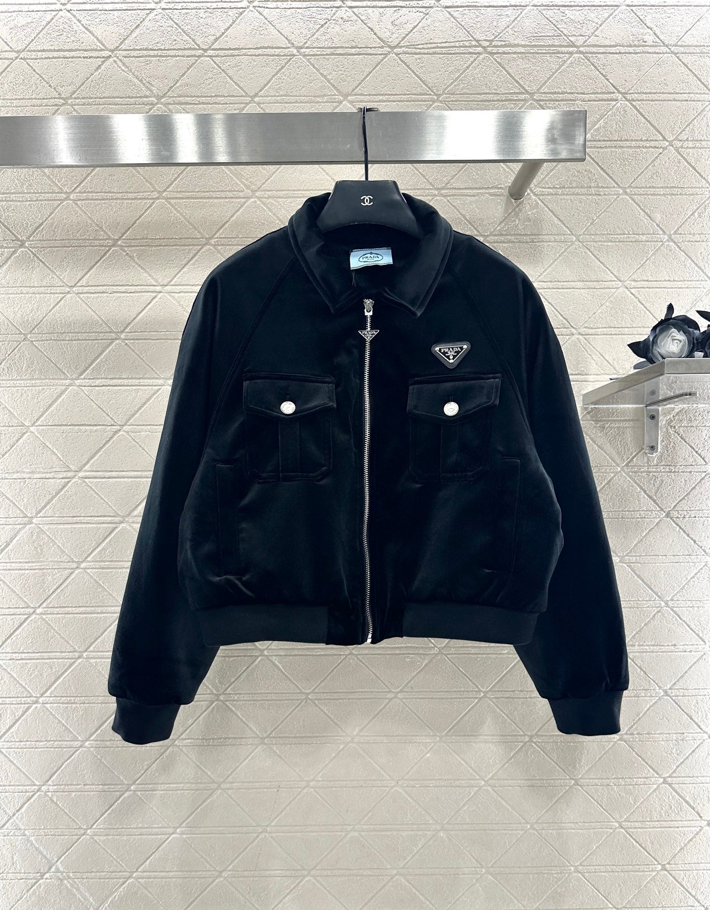 Flip Short Zipper Cotton Jacket