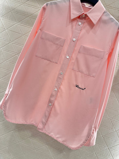 Embroidered logo shirt
