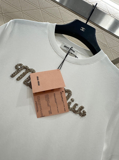 Dingzhu Hot Diamond Short Sleeve 𝑇𝑒𝑒