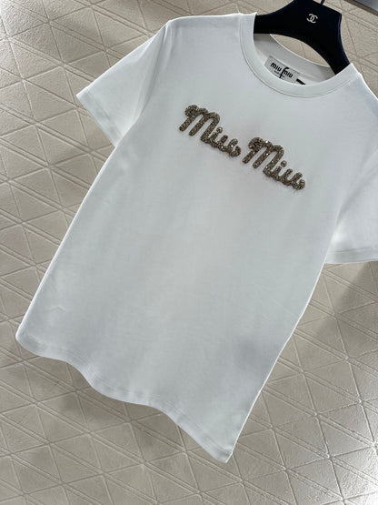 Dingzhu Hot Diamond Short Sleeve 𝑇𝑒𝑒