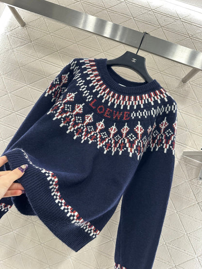 Heavy Industry Hook Flower Bead Sweater