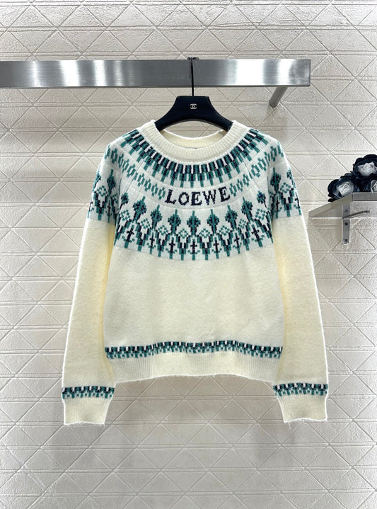 Heavy Industry Hook Flower Bead Sweater