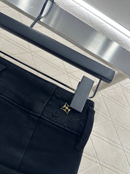 Retro velvet pencil jeans