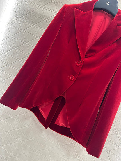 Collar Velvet Set