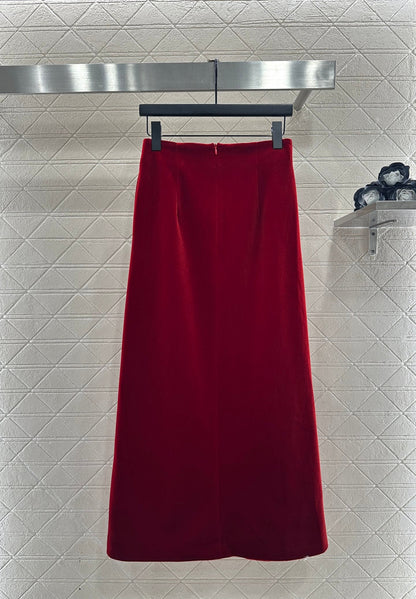 Collar Velvet Set