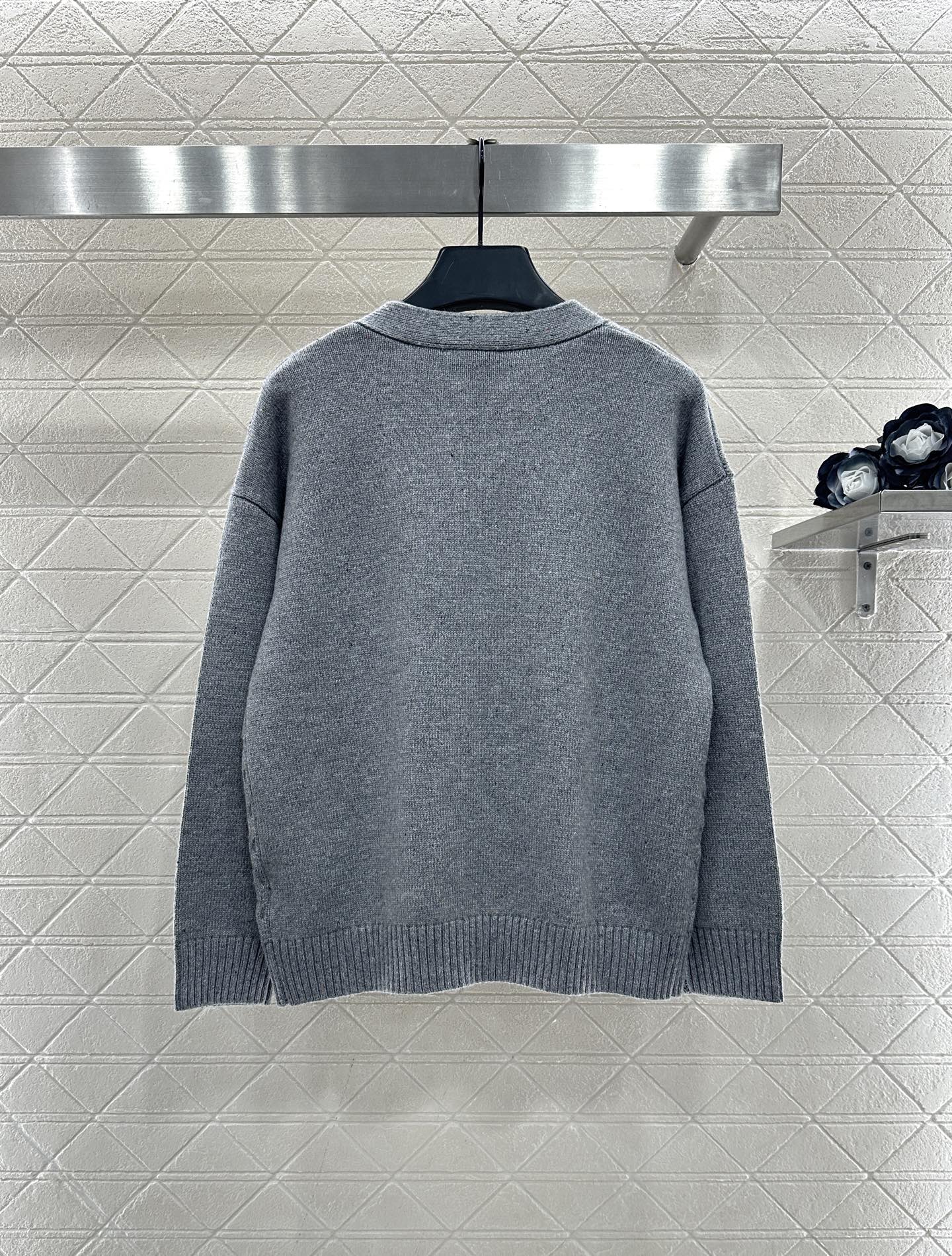 Bow knit cardigan