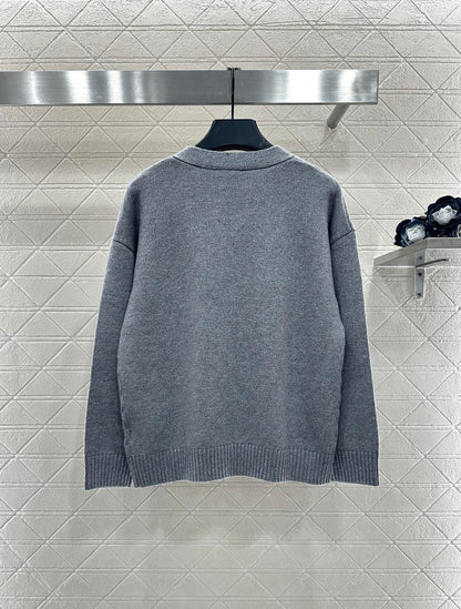 Bow knit cardigan