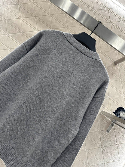 Bow knit cardigan