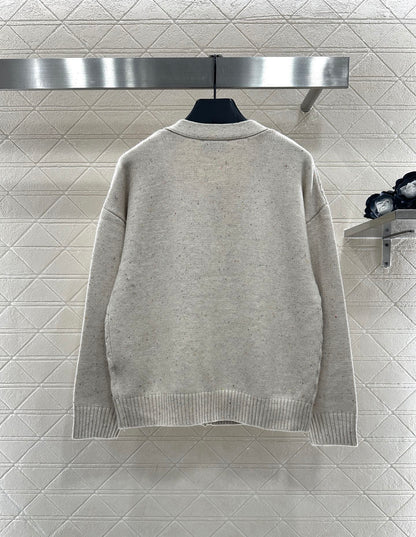 Bow knit cardigan