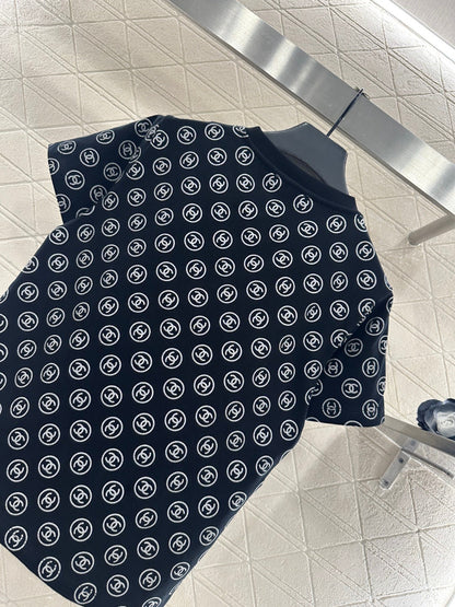 Round neck printed bead binding 𝑇𝑒𝑒
