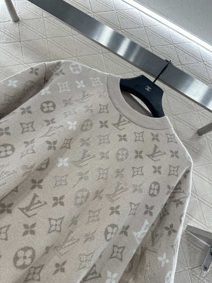 Alphabet Jacquard Knitted Short Sleeve