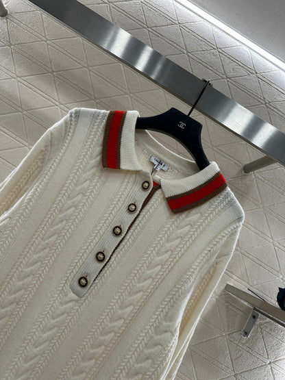Collar Knitted Top