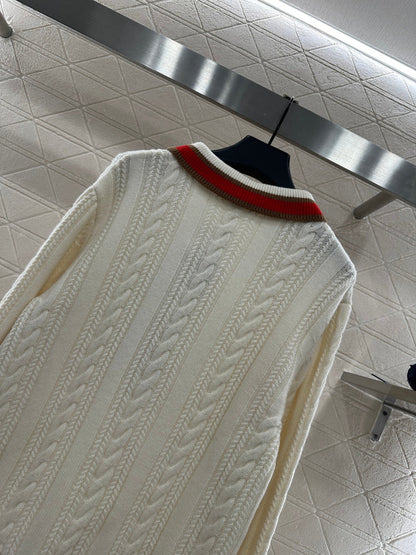 Collar Knitted Top