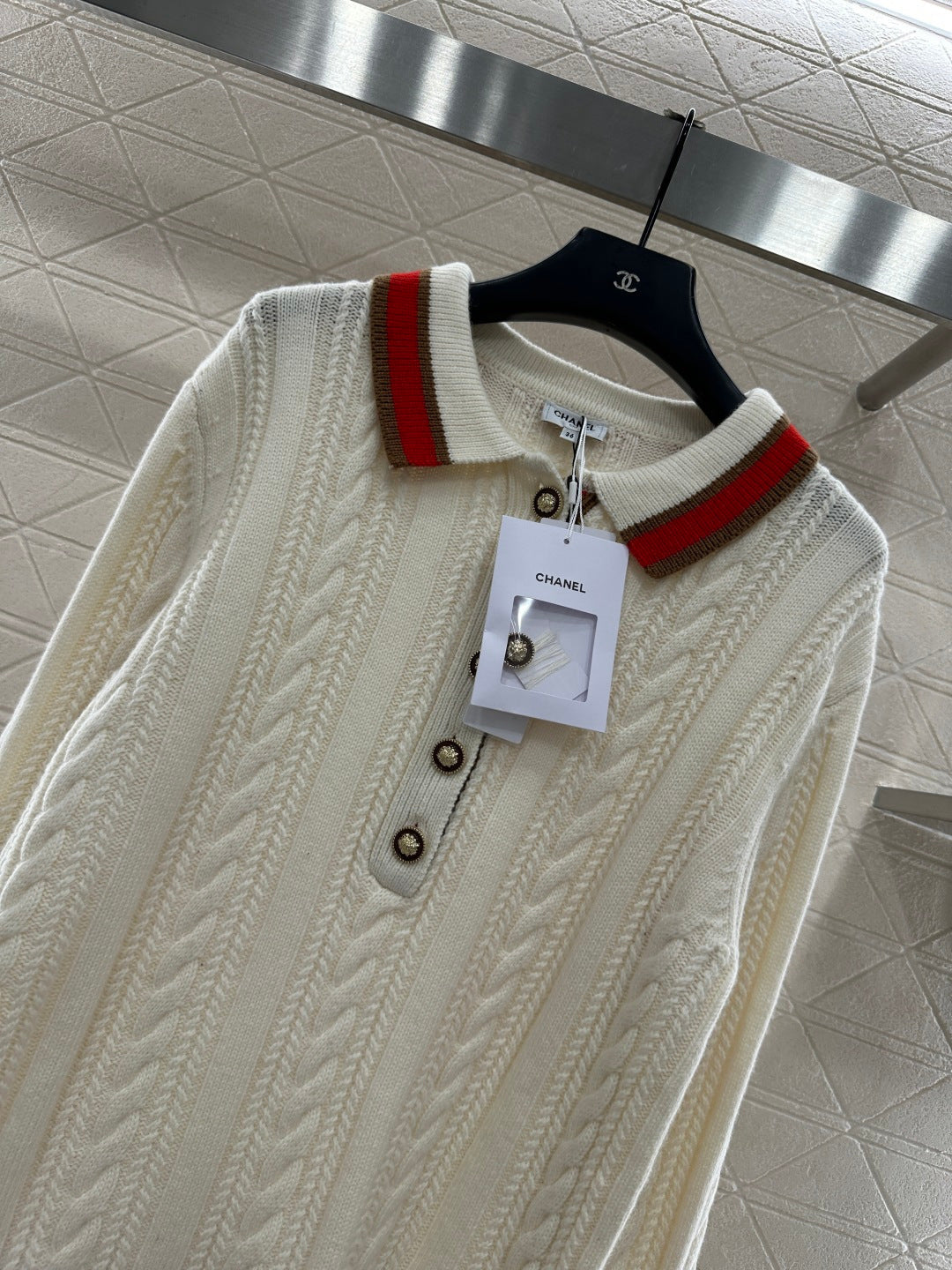 Collar Knitted Top