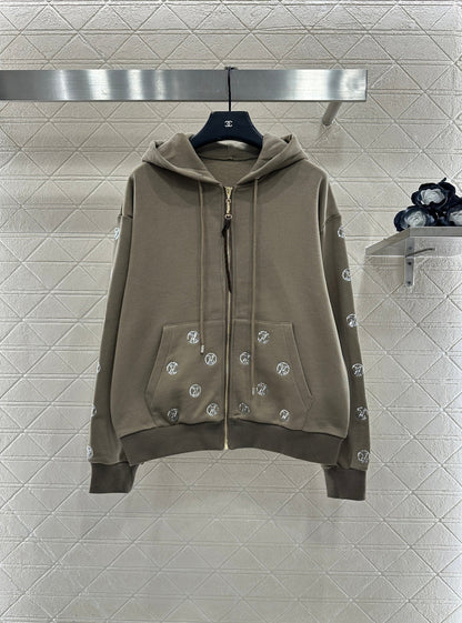 Hooded sequin logo set