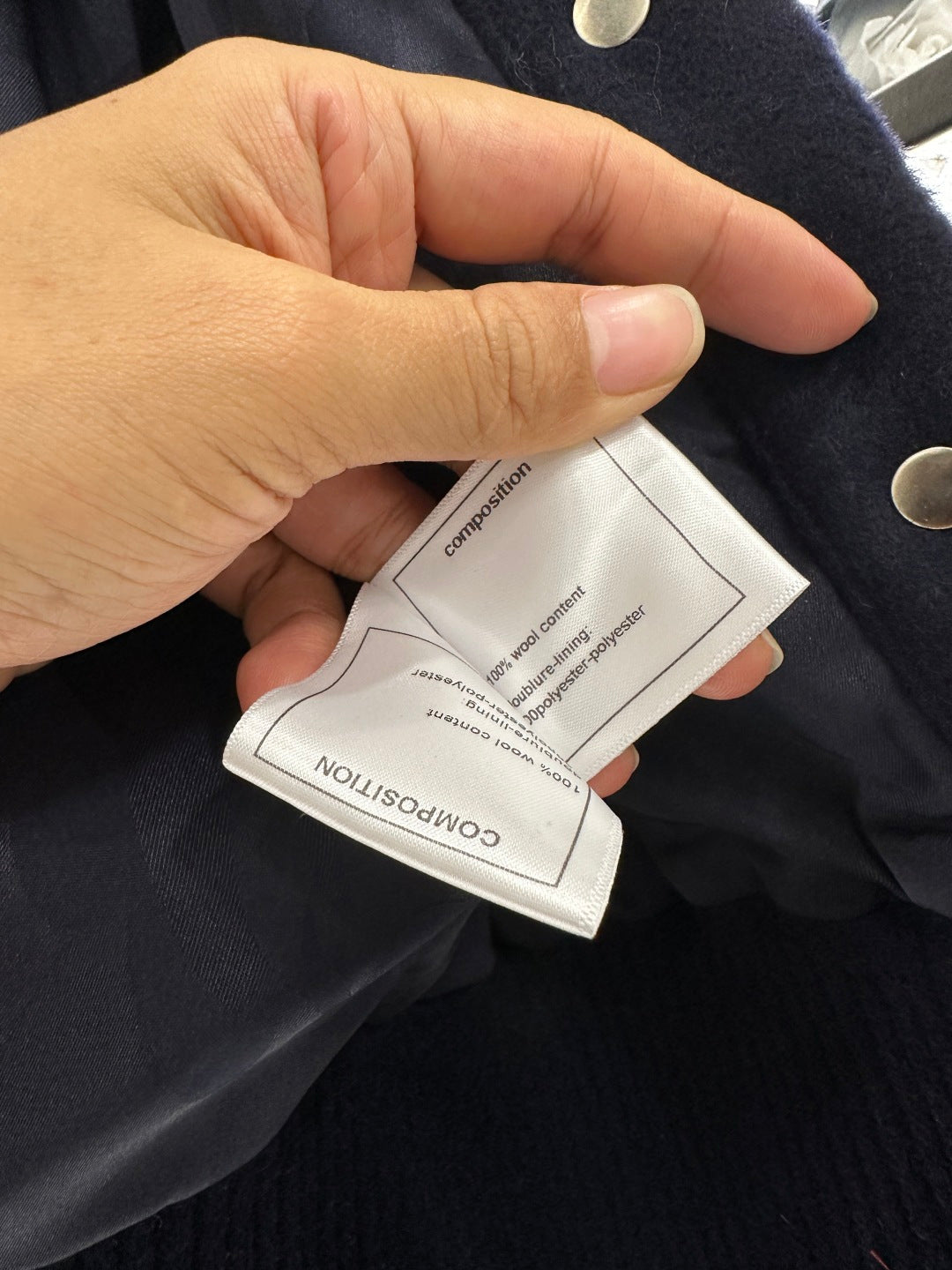 Woolen lapel jacket
