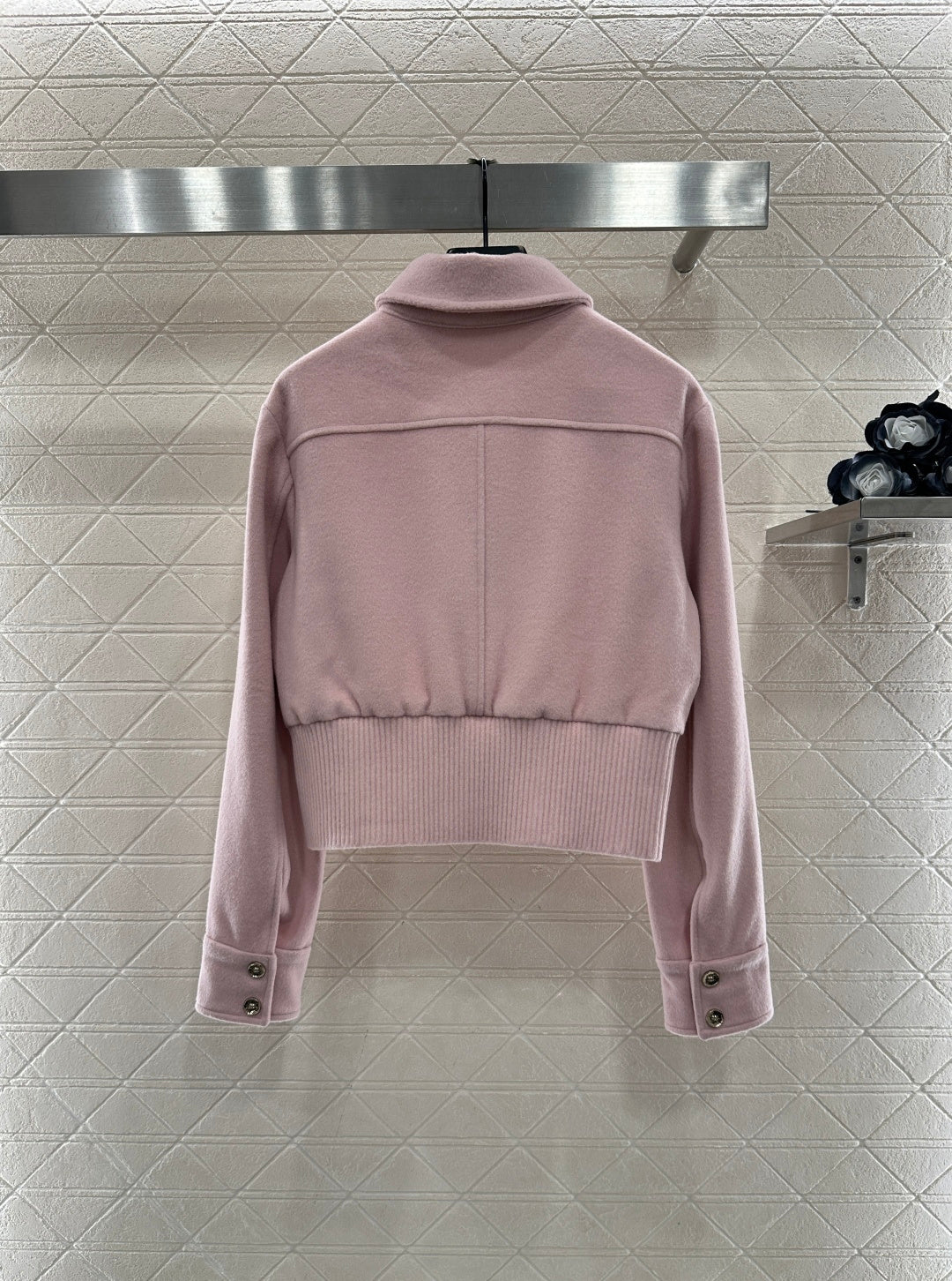 Woolen lapel jacket