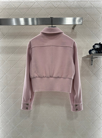 Woolen lapel jacket
