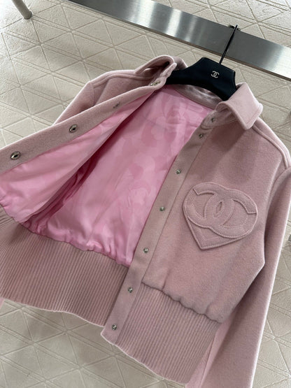 Woolen lapel jacket
