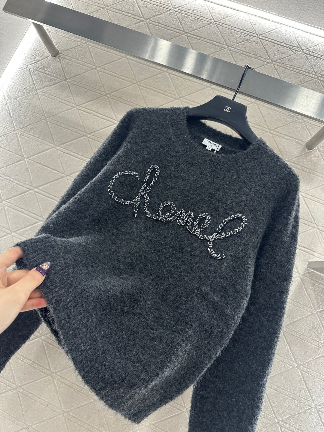 Order pearl crochet sweater