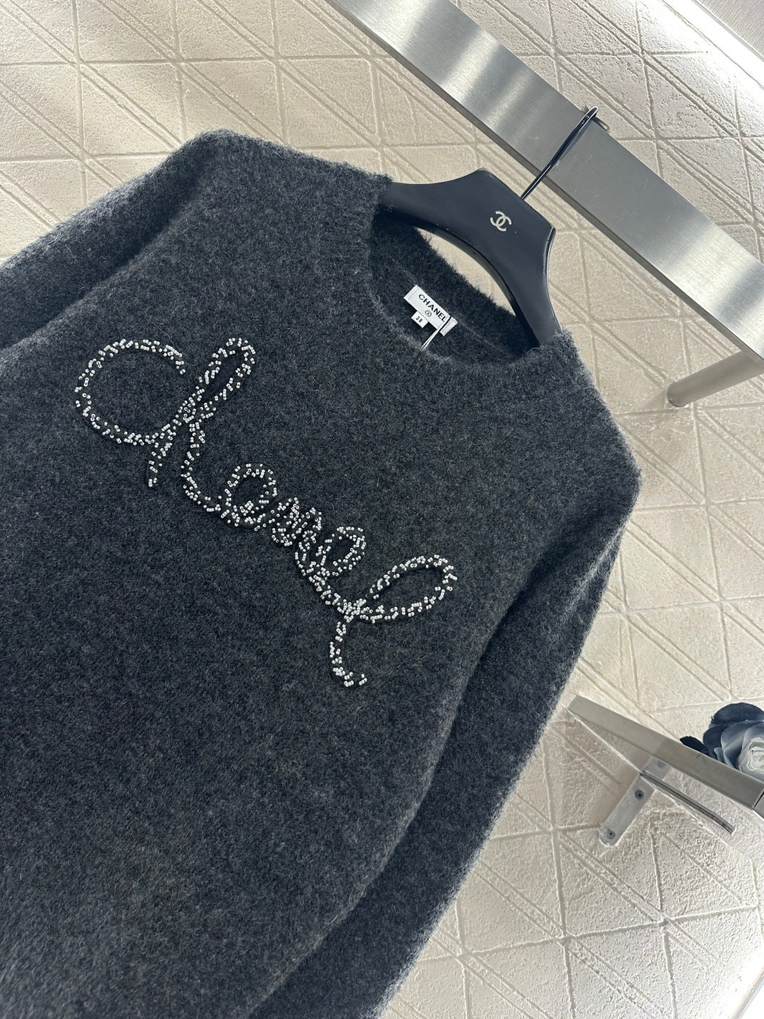 Order pearl crochet sweater