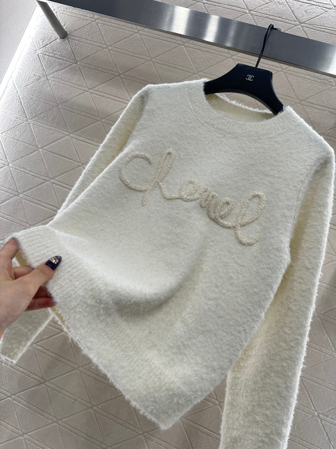 Order pearl crochet sweater