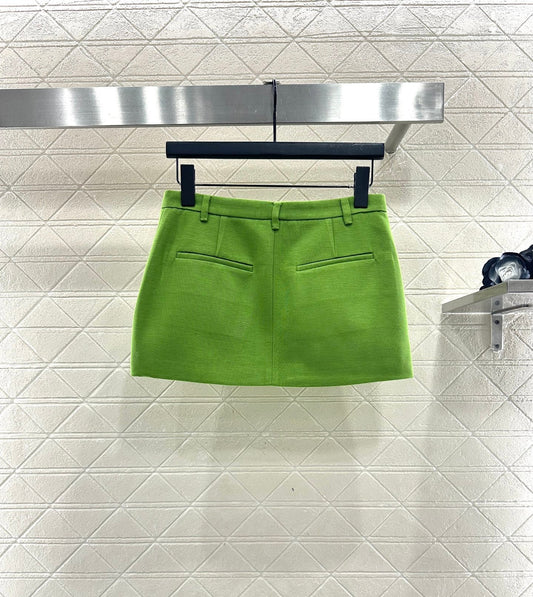 High waisted zipper skirt