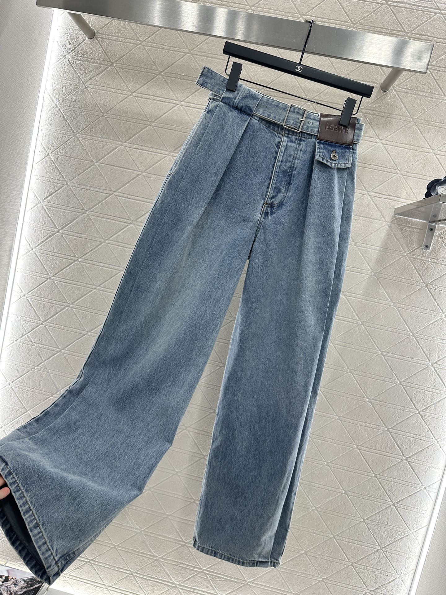 Belt Carrot Wide Leg Pants