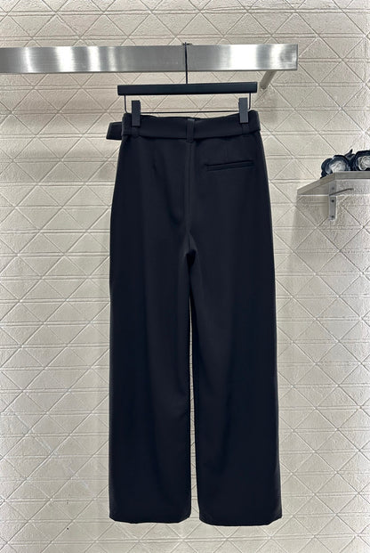 Belt Carrot Wide Leg Pants