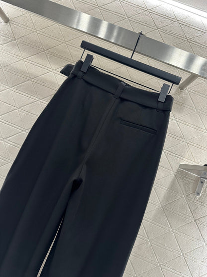 Belt Carrot Wide Leg Pants