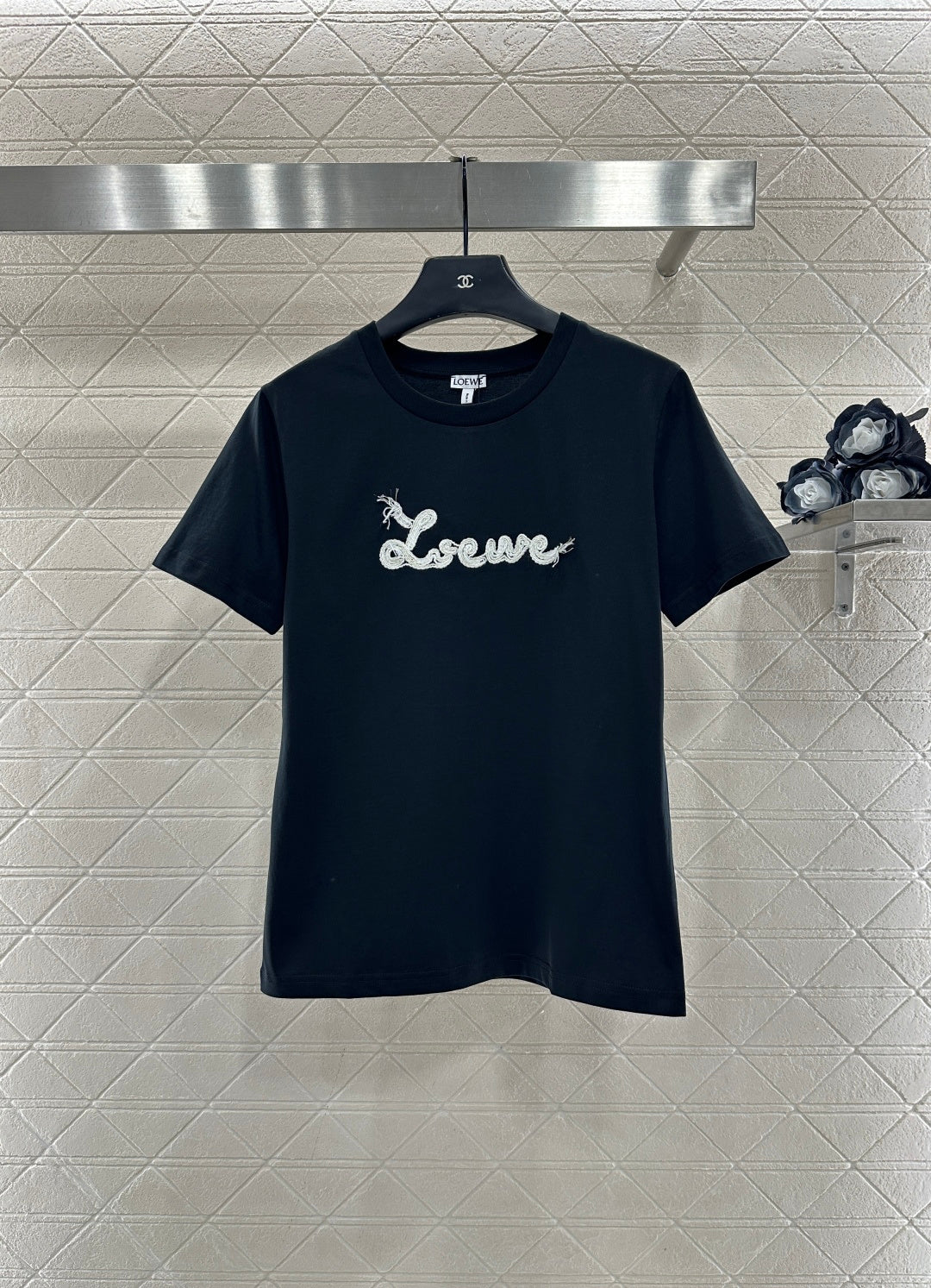 Embroidered Letter T-shirt
