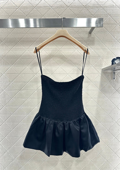 Ribboned Strapless Dress