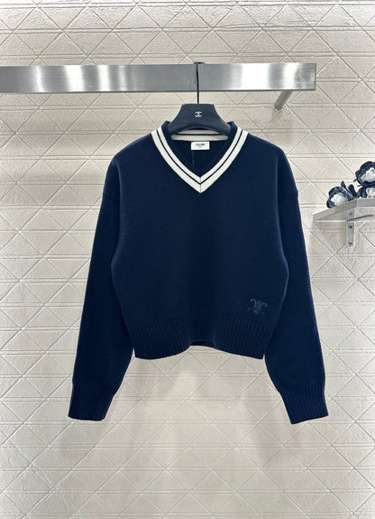 Short Knit Pullover Sweater