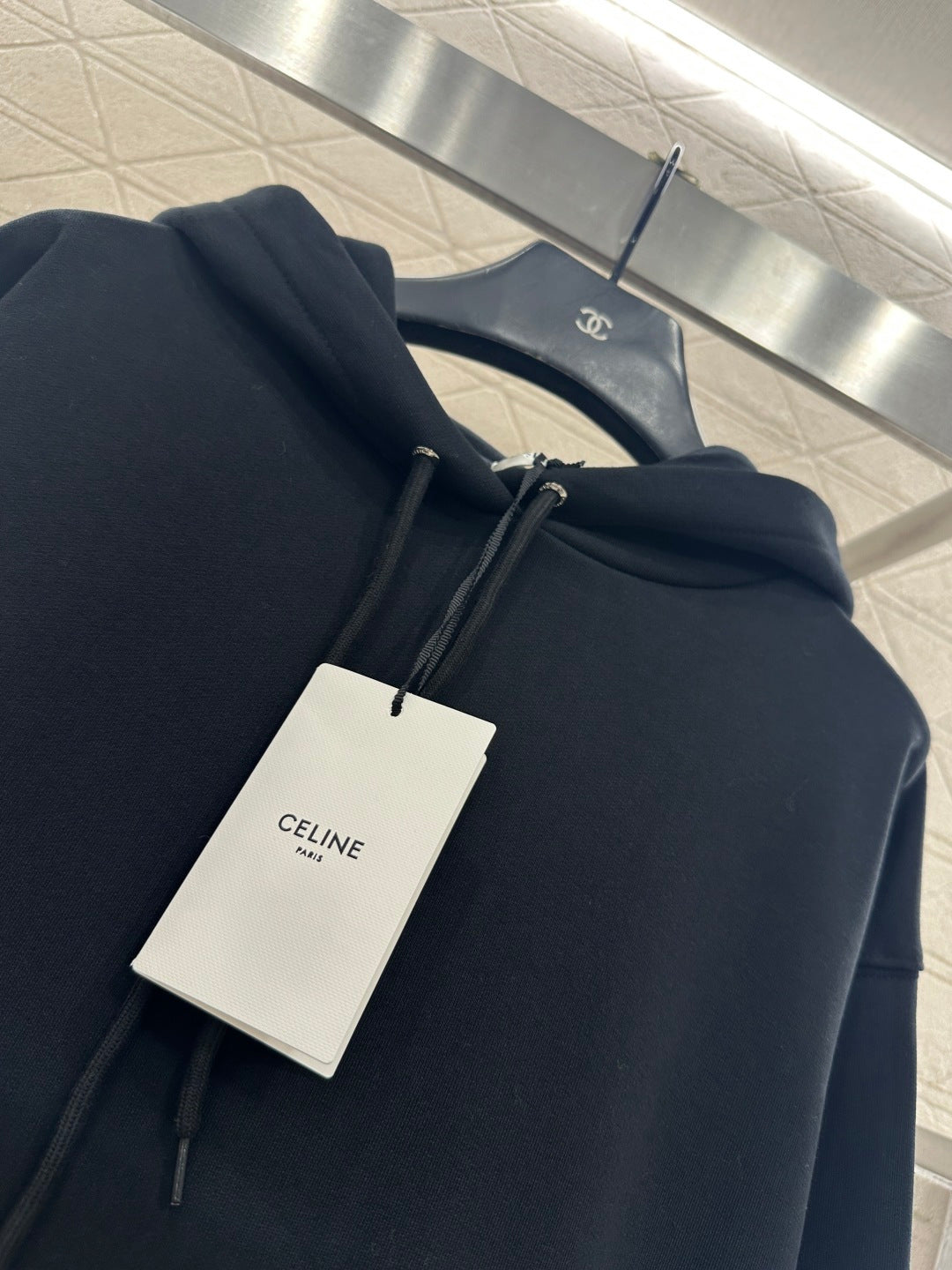 Printed Logo Drawstring Hooded Sweatshirt