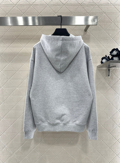 Printed Logo Drawstring Hooded Sweatshirt
