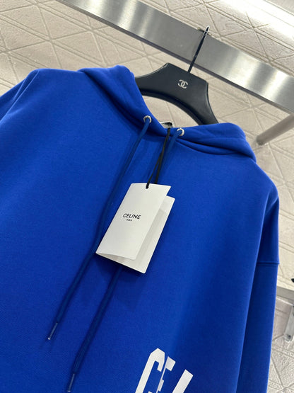 Printed Logo Drawstring Hooded Sweatshirt