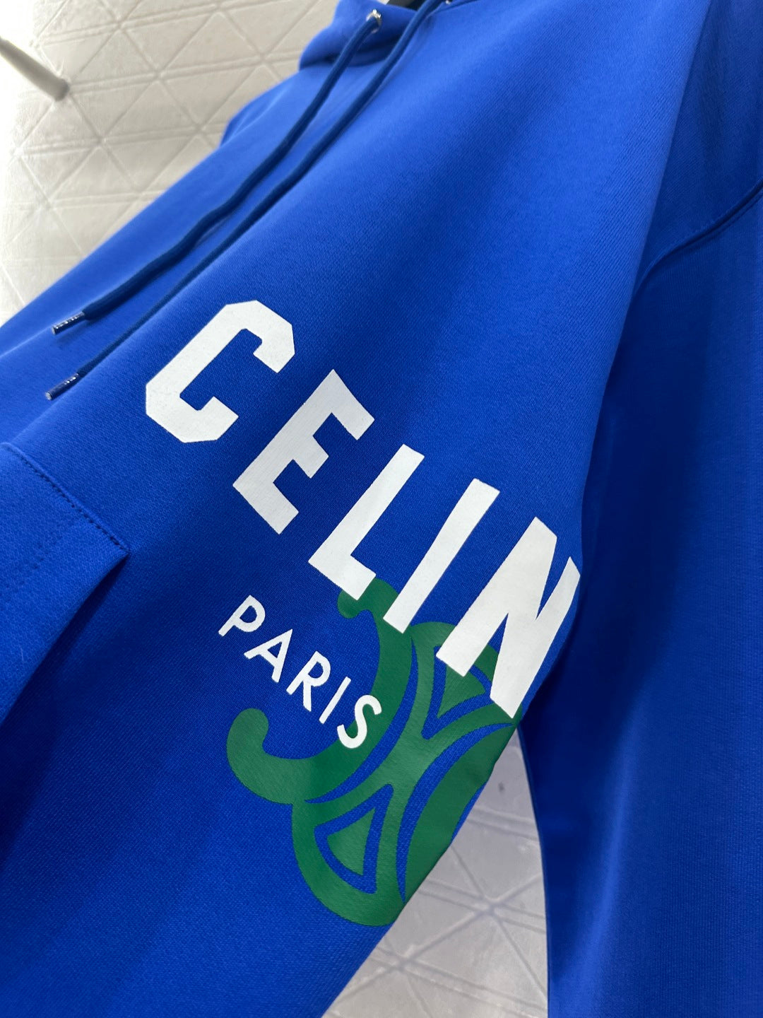 Printed Logo Drawstring Hooded Sweatshirt