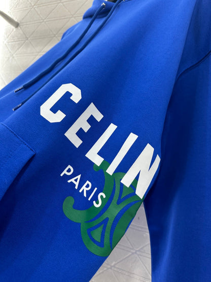 Printed Logo Drawstring Hooded Sweatshirt