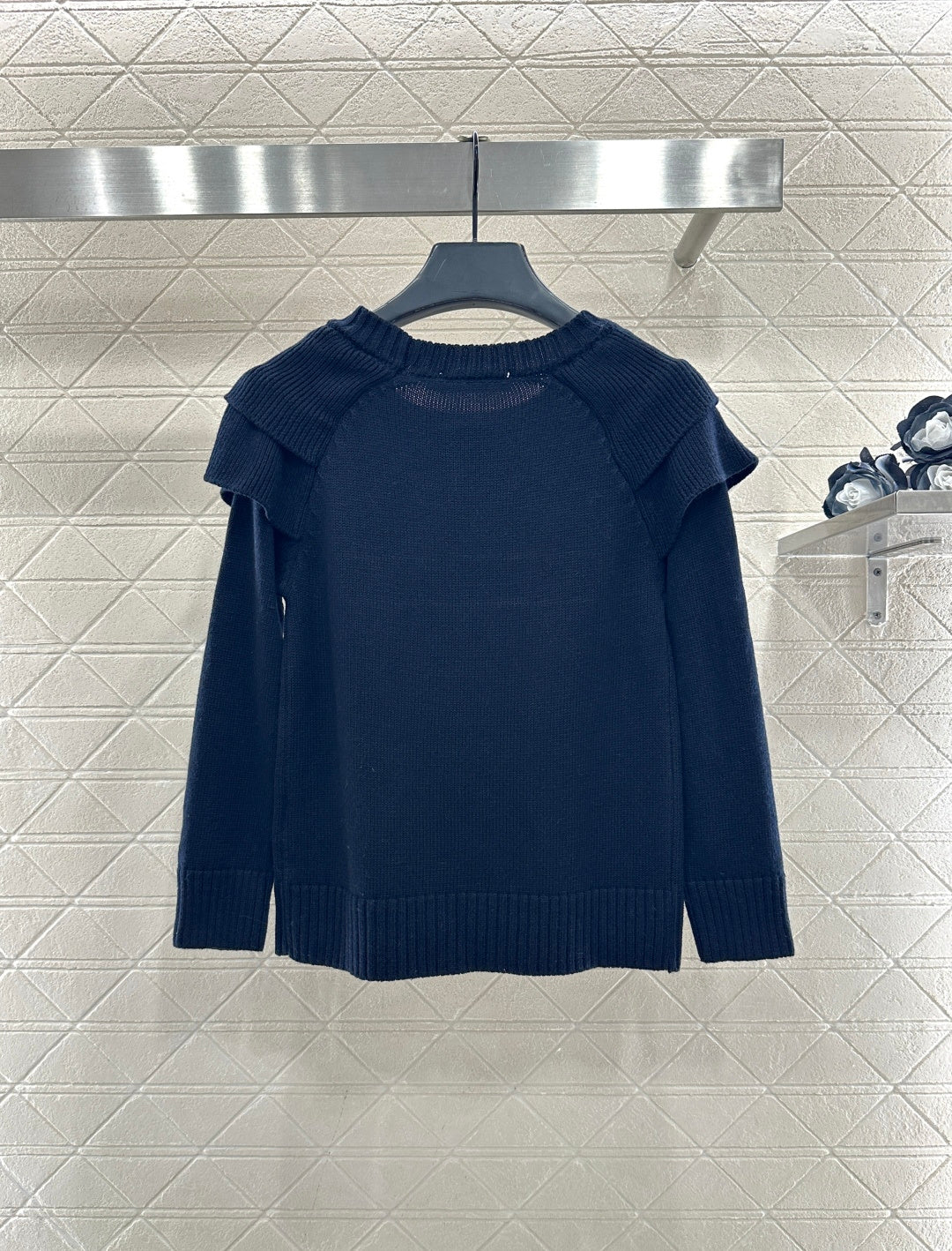 Ruffled Five-Pointed Star Sweater