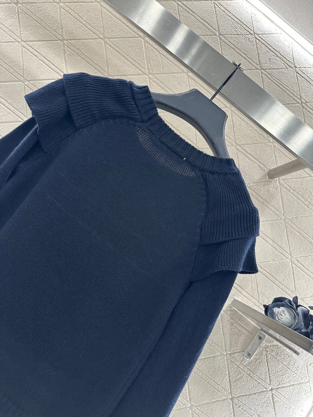 Ruffled Five-Pointed Star Sweater