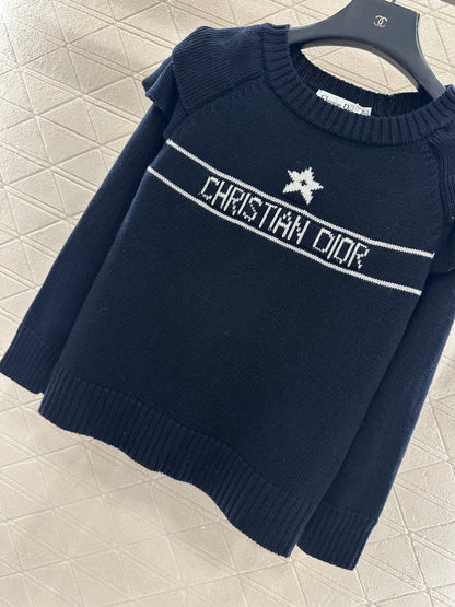 Ruffled Five-Pointed Star Sweater