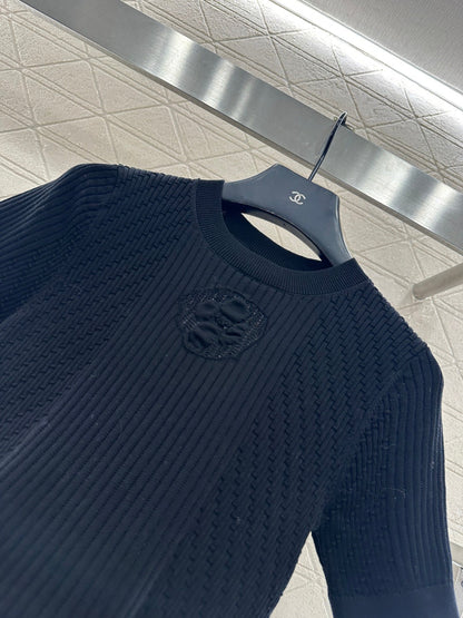 Knitted Short-Sleeve T-Shirt